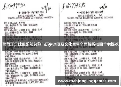 葡萄牙足球俱乐部名称与历史渊源及文化背景全面解析指南全书概览 葡萄牙足球俱乐部名称与历史渊源及文化背景全面解析指南全书概览