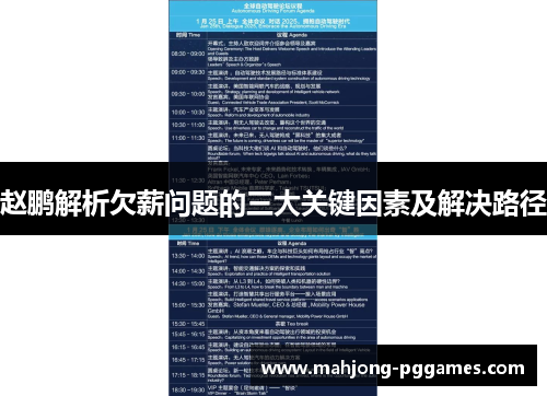 赵鹏解析欠薪问题的三大关键因素及解决路径